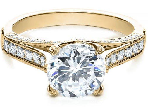 Princess Cut Diamond Engagement Ring: 2 Carats